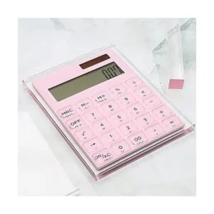 EXPUTRAN Calculadora acrílica con soporte batería y_4