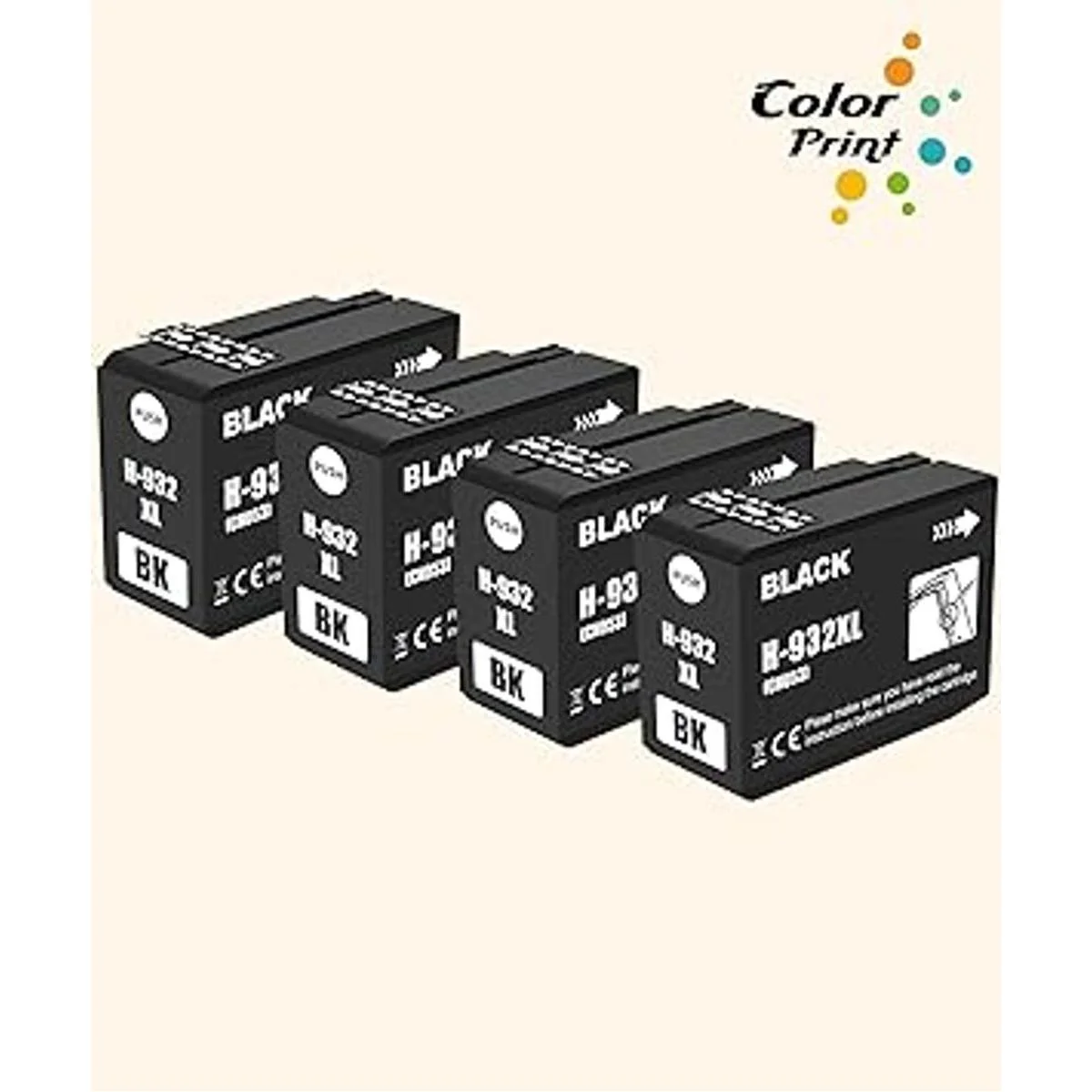 Paquete de 4 cartuchos de tinta compatibles con ColorPrint_2