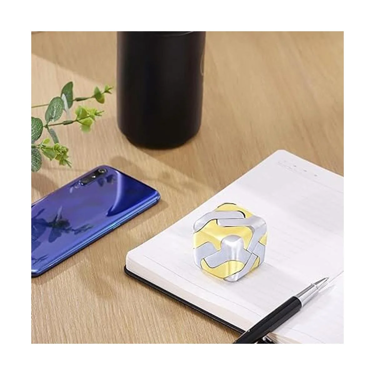 Rompecabezas de metal con cubo 3D para cerebro_6