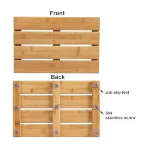 Tapete de baño de bambú para ducha de madera de bambú para_5