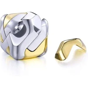 Rompecabezas de metal con cubo 3D para cerebro_4