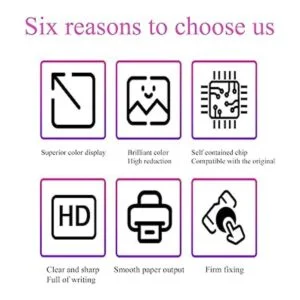 Paquete de 4 cartuchos de tinta compatibles con ColorPrint_5