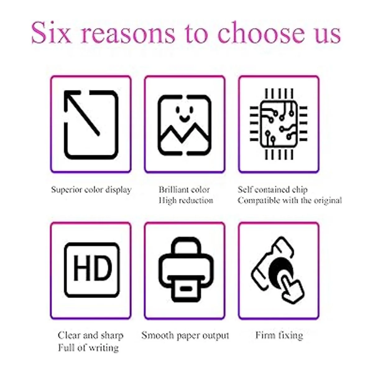 Paquete de 4 cartuchos de tinta compatibles con ColorPrint_5