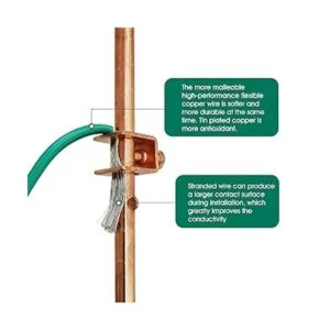 GOUNENGNAIL Cable de conexión a tierra de cobre estañado_4