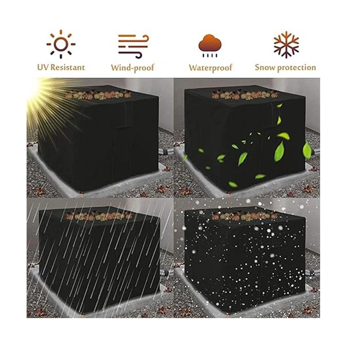 Foozet Fundas centrales de aire acondicionado para_7