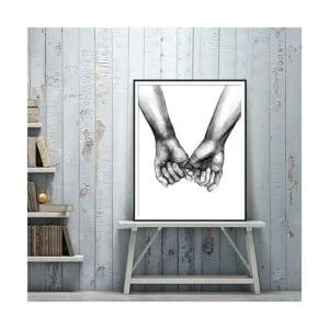 Love and Hand in Hand in Hand Póster impreso en lienzo_4