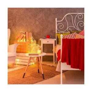 Base de luz rectangular de madera de 5.9 pulgadas base de_7