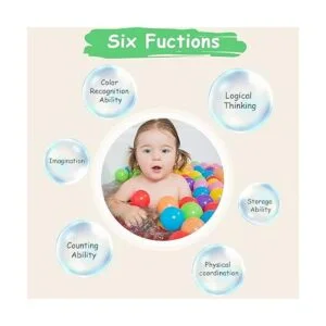 Vanland 100 bolas de bola para bebés y niños pequeños sin_4