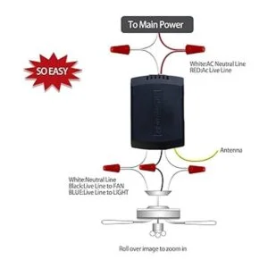 Ceiling Fan Remote Control Kit Universal Small Size_6