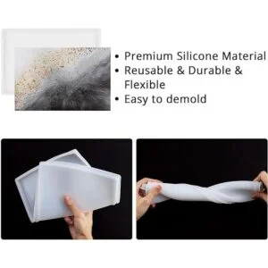 4 moldes de resina para bandejas grandes moldes de_4