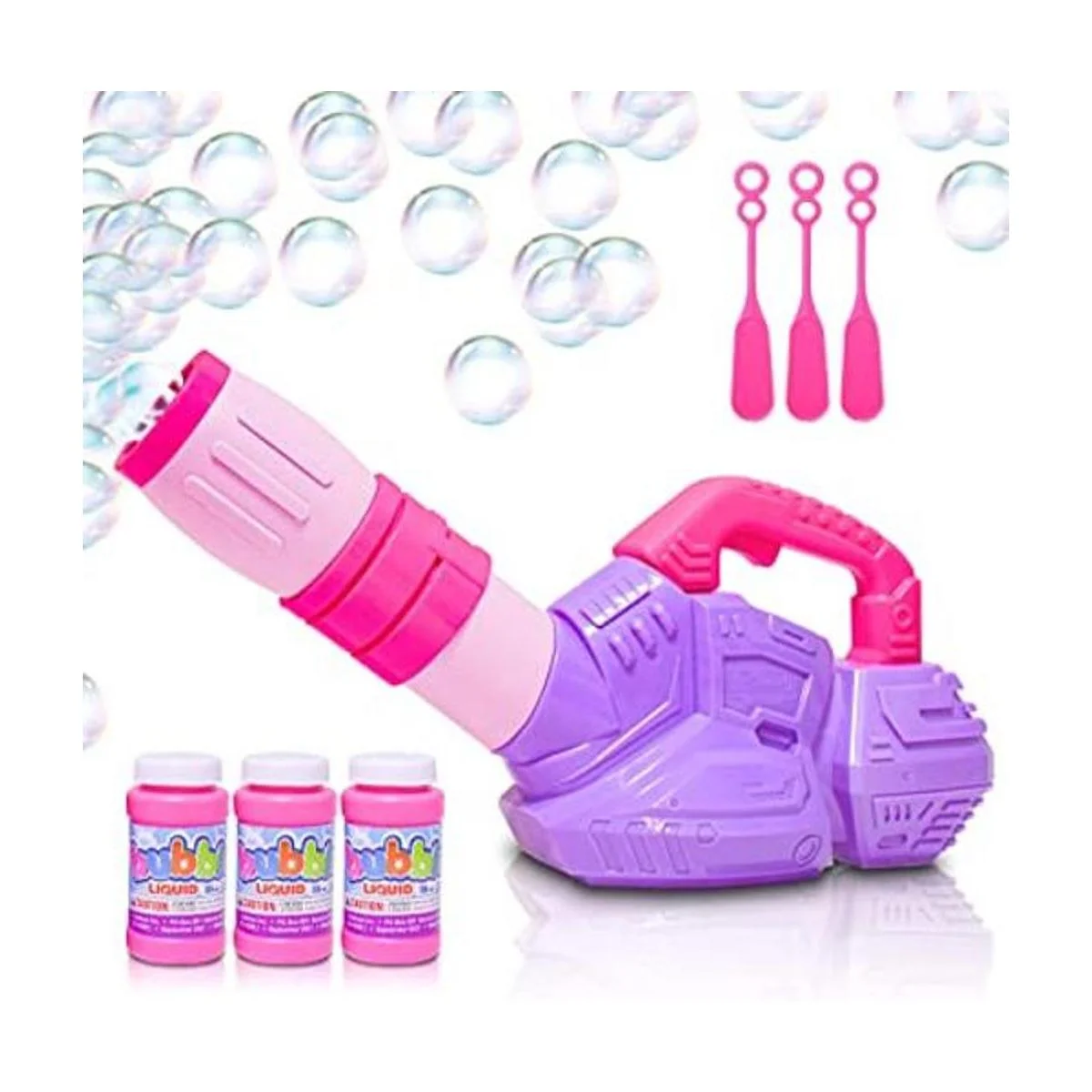 ArtCreativity Soplador de hojas de burbujas rosa y morado_1