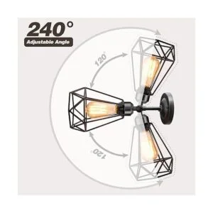 Aplique de pared enchufable aplique de pared con jaula de_3