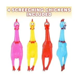 ArtCreativity Juguetes de pollo chirriante juego de 4_2