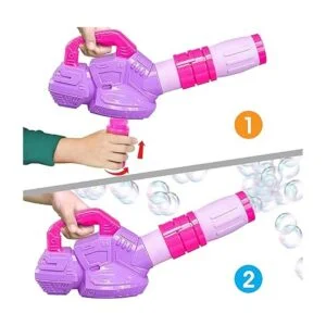 ArtCreativity Soplador de hojas de burbujas rosa y morado_4