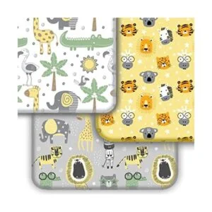 GROW WILD Sábanas para cuna paquete de 3 sábanas bajeras_1