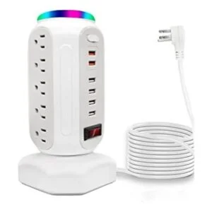 Torre de alimentación con 15 tomacorrientes 6 puertos_1