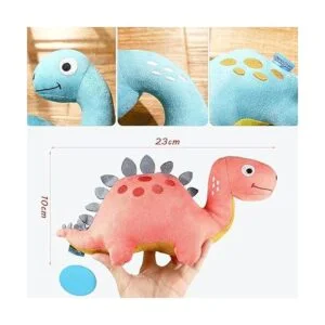 Paquete de 4 juguetes de peluche de dinosaurio de 9_2
