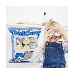 Nenalayo Linda almohada decorativa de gatito de peluche_6