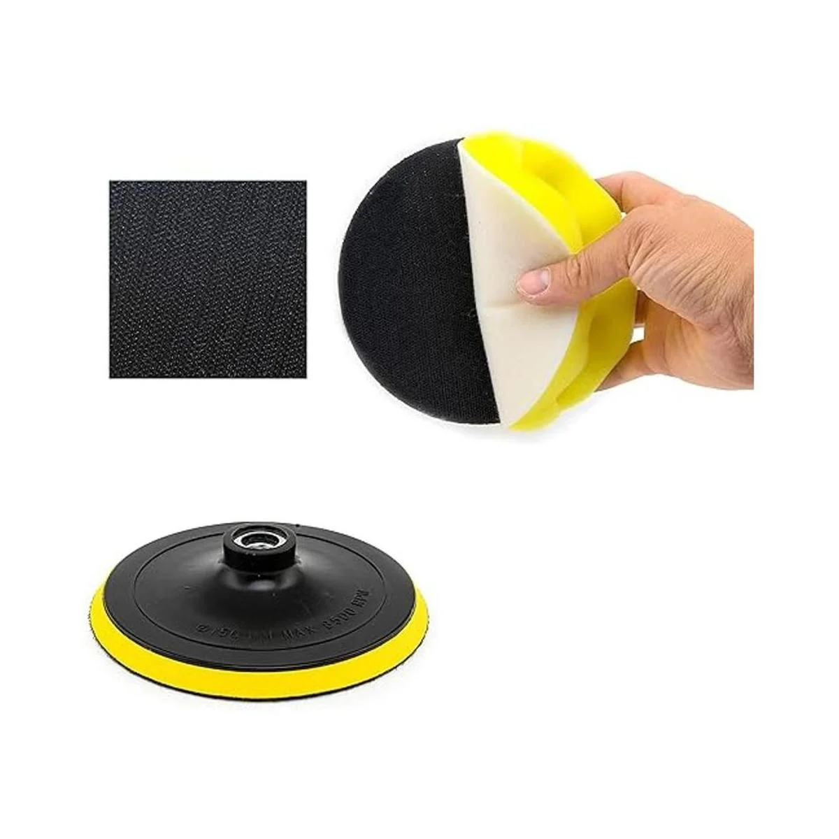 Neiko 00320A Juego de 11 almohadillas pulidoras de cera y_4