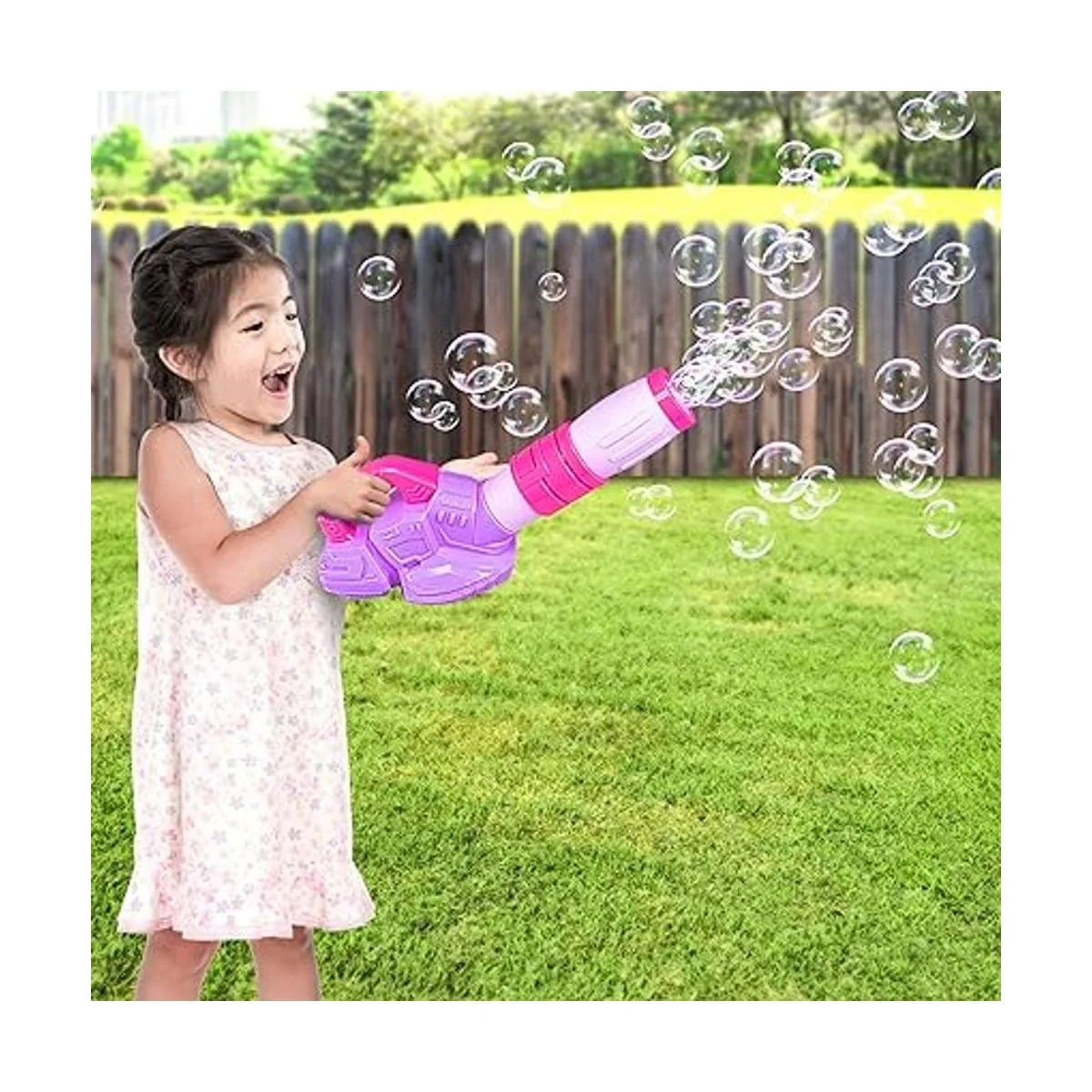 ArtCreativity Soplador de hojas de burbujas rosa y morado_6