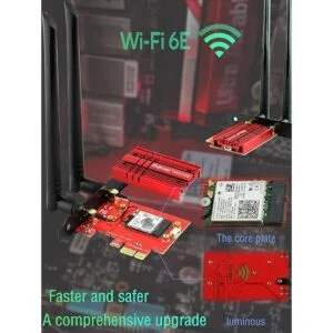 La tarjeta WiFi ZYT WiFi 6E AX210 PCIE se expande WiFi a 6_6