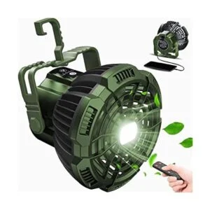 ayamaya Ventilador de tienda de campaña recargable con luz_1