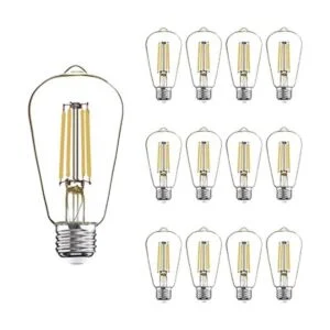 Paquete de 12 bombillas LED Edison equivalente a 40 W_1