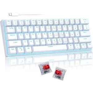 Teclado 60 mecánico para juegos teclado blanco para_1