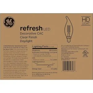 GE Refresh Bombillas LED acabado transparente_3