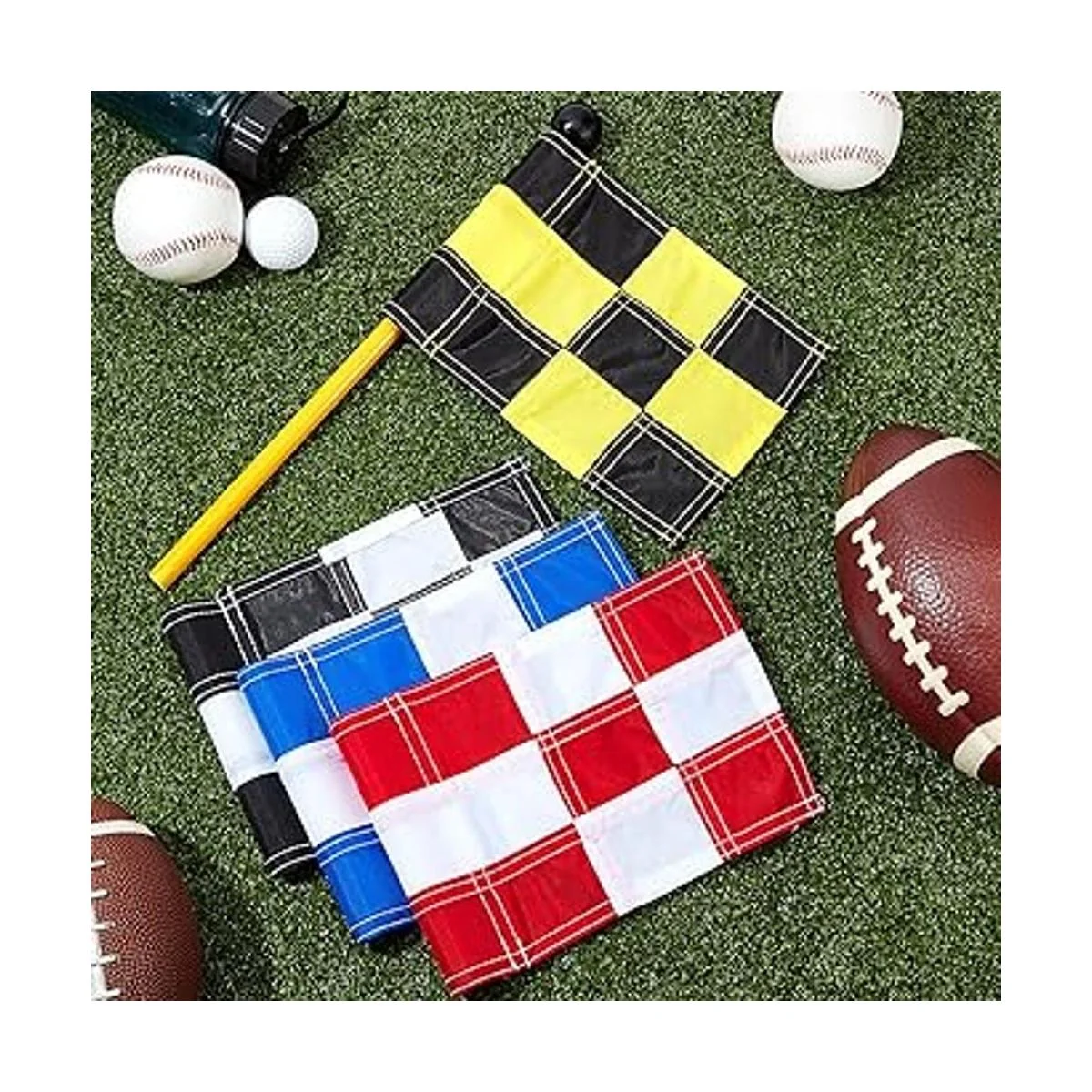 4 banderas de golf a cuadros con tubo insertado para poner_5