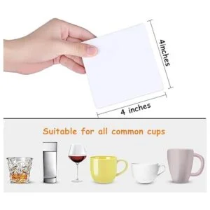 12 azulejos de cerámica para posavasos color blanco 4 x_3