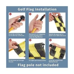4 banderas de golf a cuadros con tubo insertado para poner_3