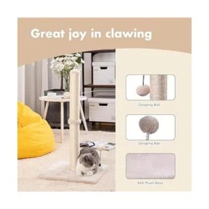 MECOOL Poste rascador de sisal de alta calidad con_2