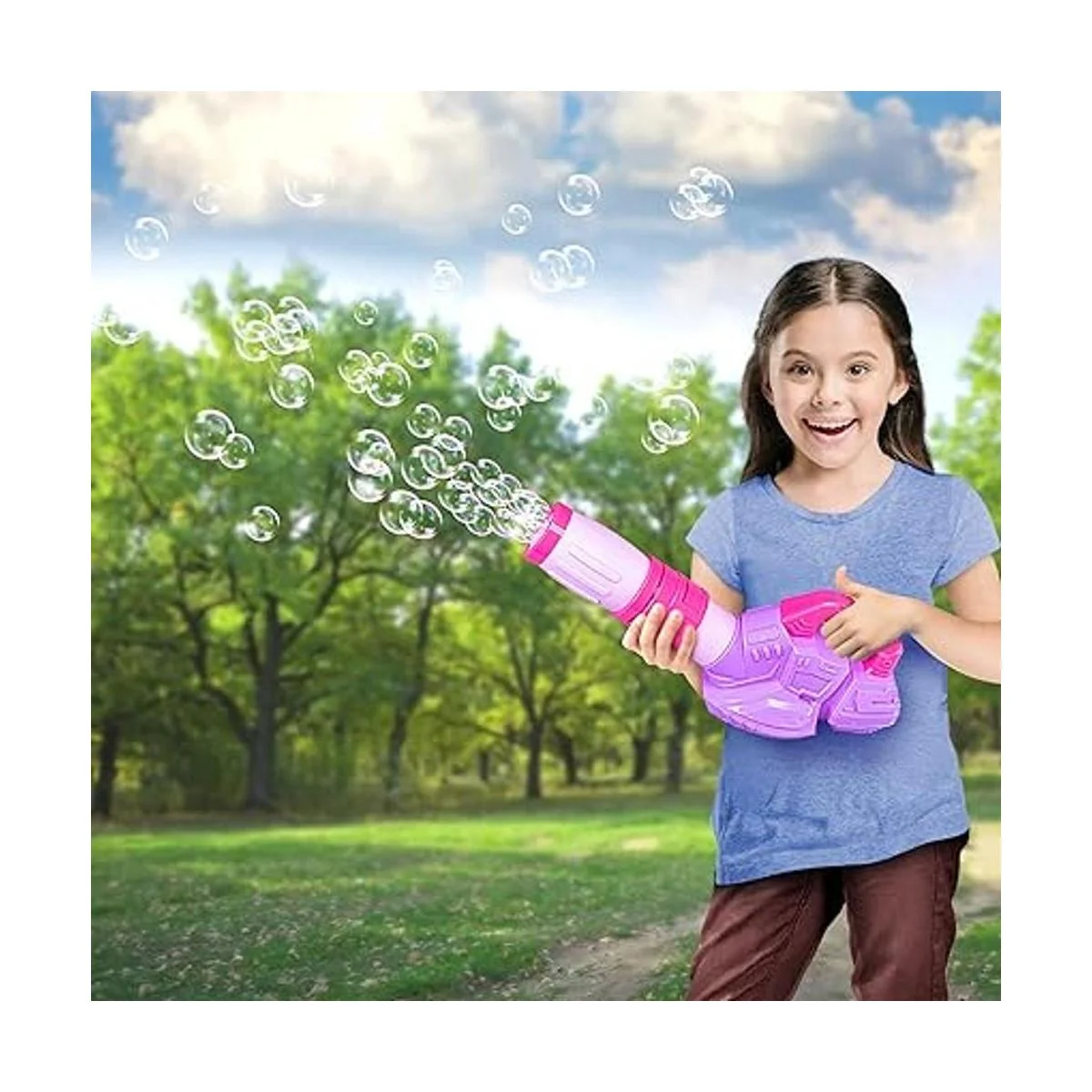 ArtCreativity Soplador de hojas de burbujas rosa y morado_5