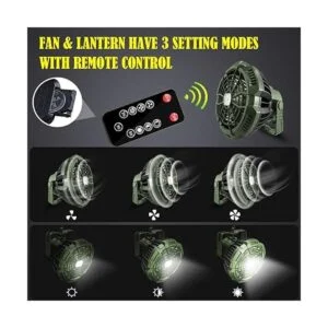 ayamaya Ventilador de tienda de campaña recargable con luz_3