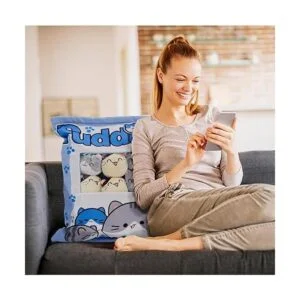 Nenalayo Linda almohada decorativa de gatito de peluche_5