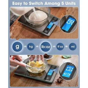 Nicewell Báscula de alimentos 22 libras escala digital_3