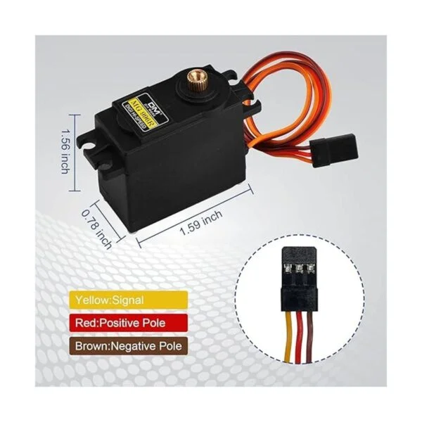 Servo servo de metal Aideepen MG996R servomotor digital_5