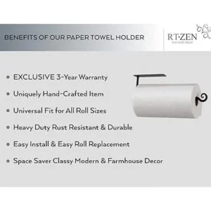 Soporte decorativo para toallas de papel debajo del_2