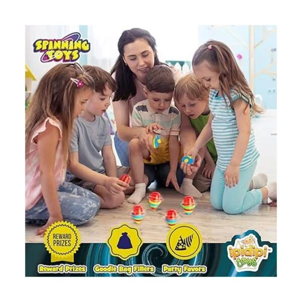 Juego de 12 camisetas giratorias iluminadas para niños_4