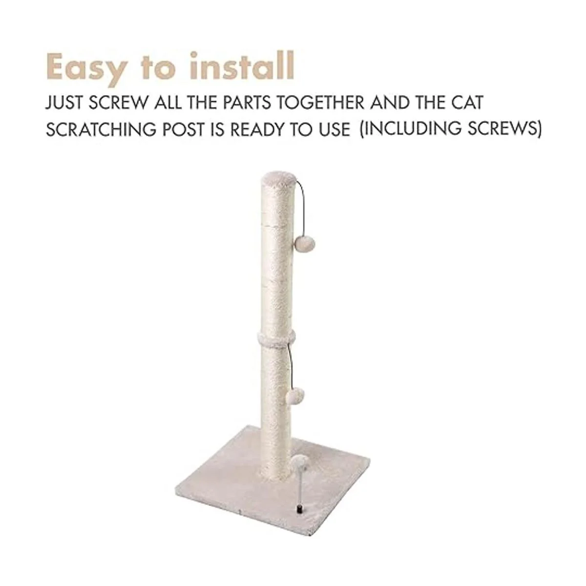 MECOOL Poste rascador de sisal de alta calidad con_7