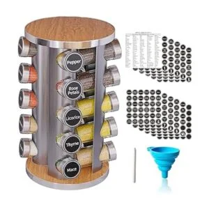 Juego de especias giratorio con 20 tarros de especias_1