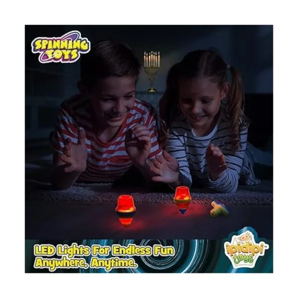 Juego de 12 camisetas giratorias iluminadas para niños_5