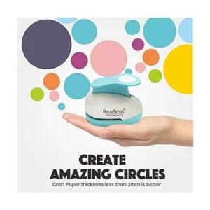 BearBoss Punzón de papel de 5 círculos perforador de_2