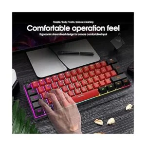 Snpurdiri Teclado 60 para videojuegos con cable mini_6