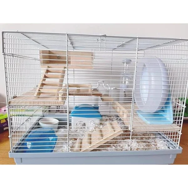 CAREUPET Tabla de salto de madera para hámster de ardilla_6