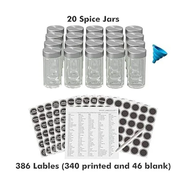 Juego de especias giratorio con 20 tarros de especias_5