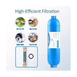 BELVITA Filtro de agua en línea RV con protector de_4