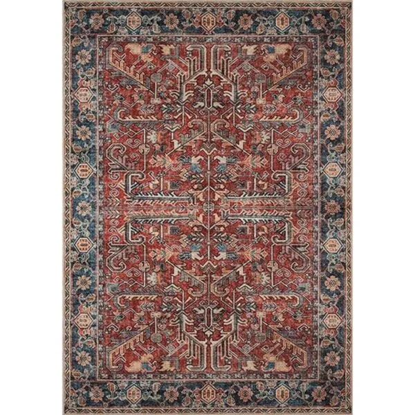 Valenrug Tapete de área oriental lavable a máquina 4 x 6_2