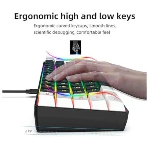 Snpurdiri Teclado 60 para juegos con cable con_5